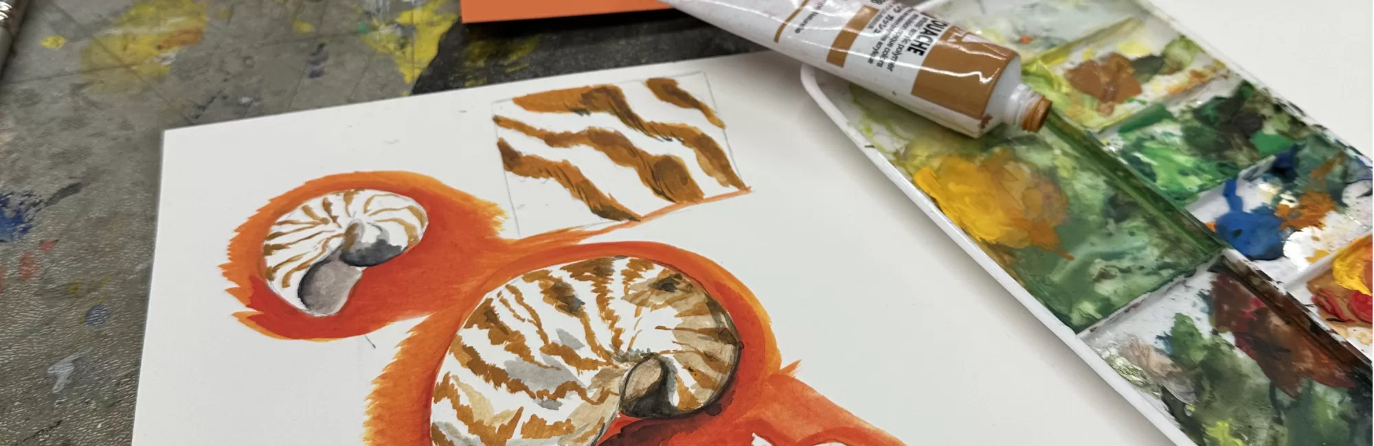 Brush Hour: Exploring Gouache Painting
