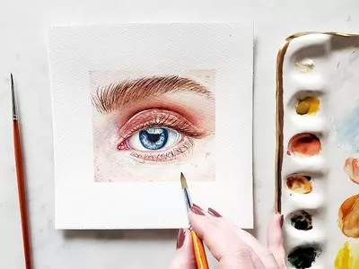 The Face in Watercolor
