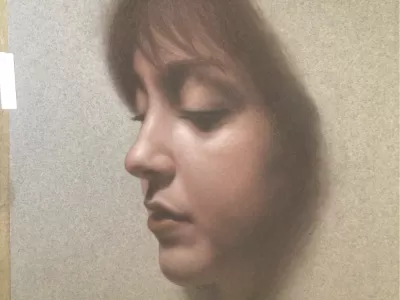 The Portrait in Pastel Pencil
