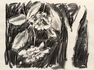 Brush Hour: Charcoal Drawing Spring Things