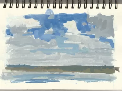 Gouache Painting Plein Air