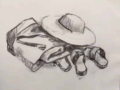 Brush Hour: Charcoal Drawing, Summer in a Bag