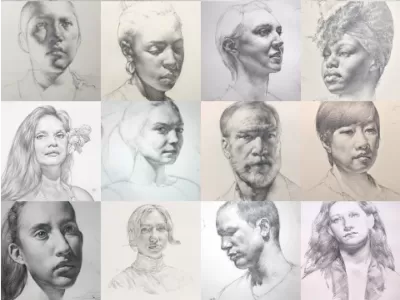 Intro to Portrait Drawing at Gage Academy of Art